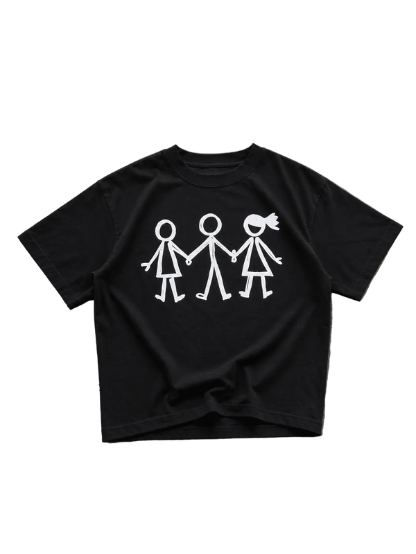 “Fractured Bonds” Tee | BLACK