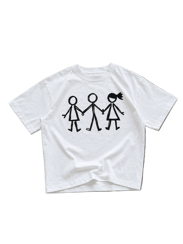 “Fractured Bonds” Tee | WHITE