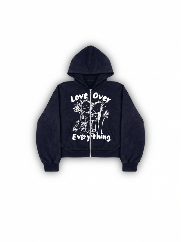 “Love Over Everything” Zip-Up